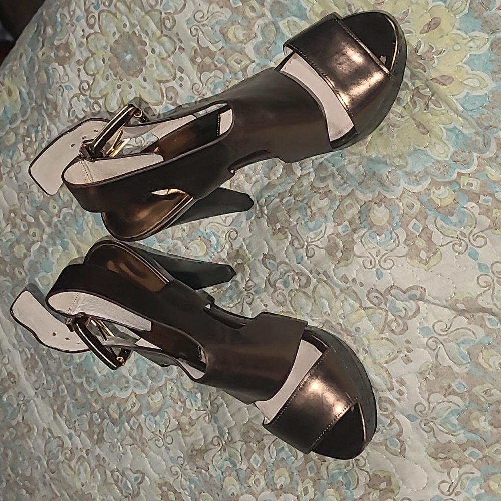 MICHAEL Michael Kors Bronze Leather Cara Sandals